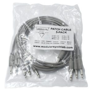 Eurorack Patch Cable_Gray_9-150cm_Modular Synth Lab