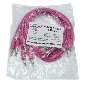 Eurorack Patch Cable_Pink_9-150cm_Modular Synth Lab