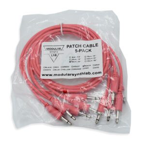 Eurorack Patch Cable_Peach_9-150cm_Modular Synth Lab