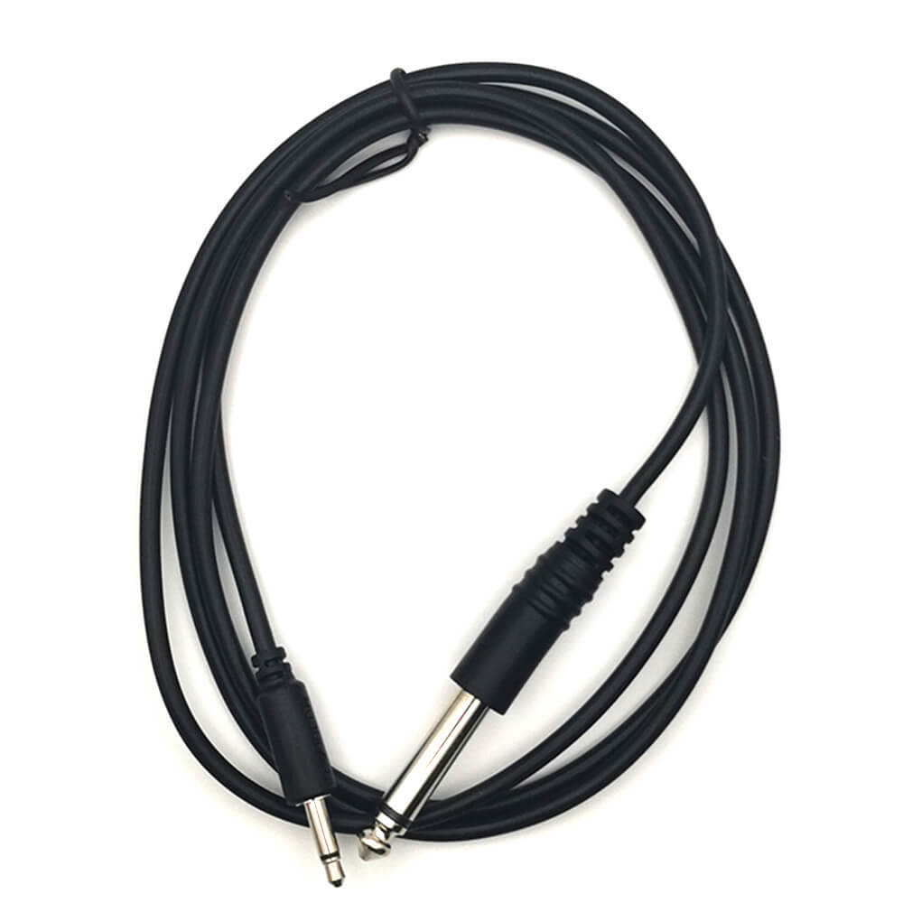 Adapter Cable Eurorack, MiniJack 3.5mm - Jack 6.35mm, 120cm, BLACK